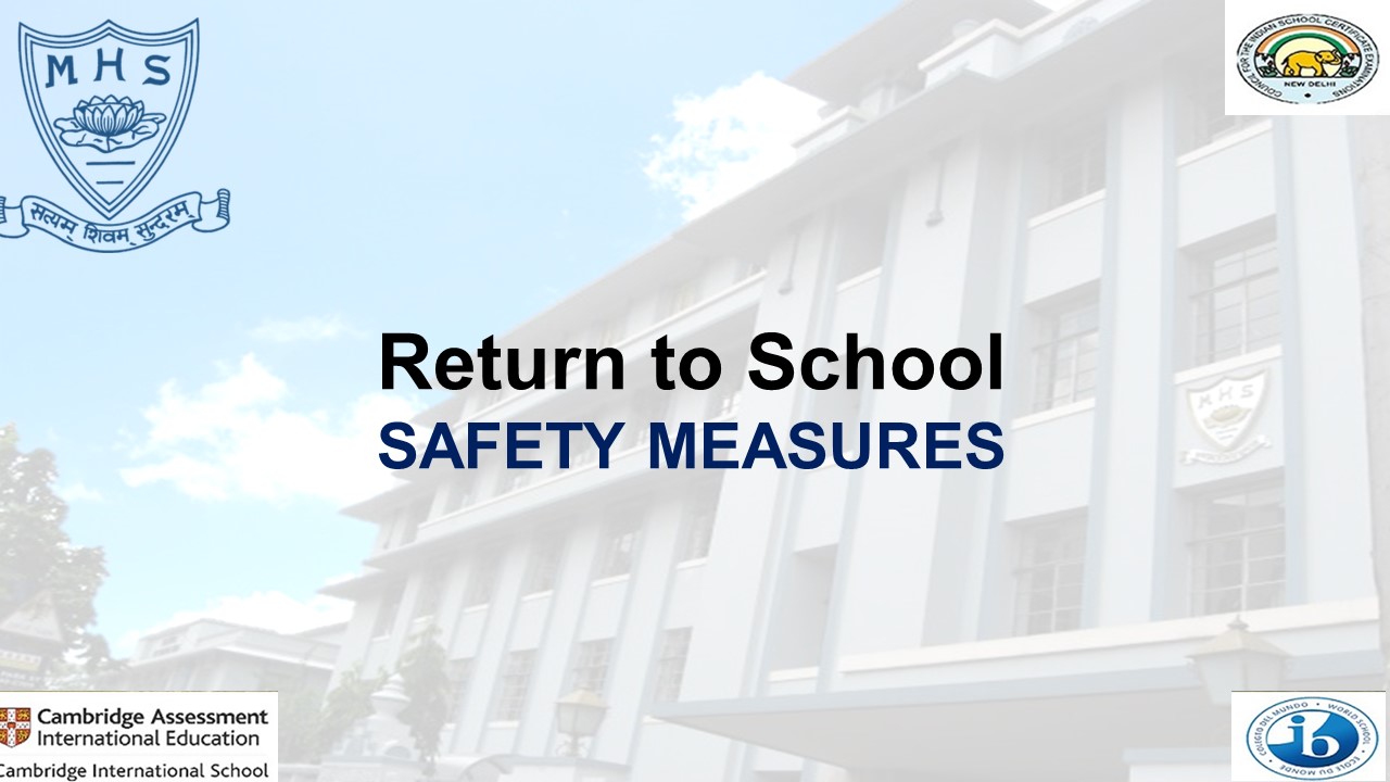 Return to School - SAFETY MEASURES