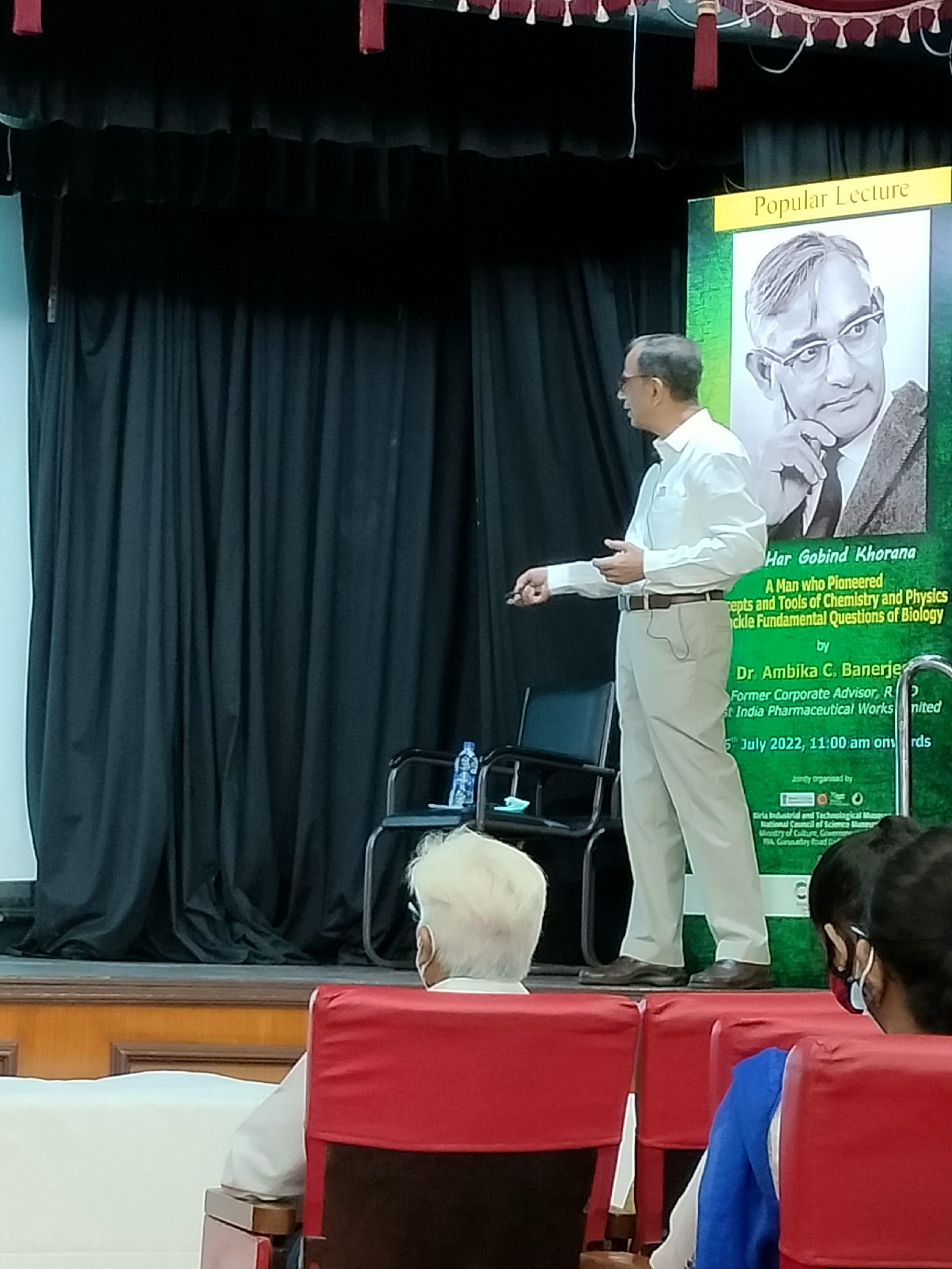 Lecture on the life of Dr. Har Gobind Khorana 