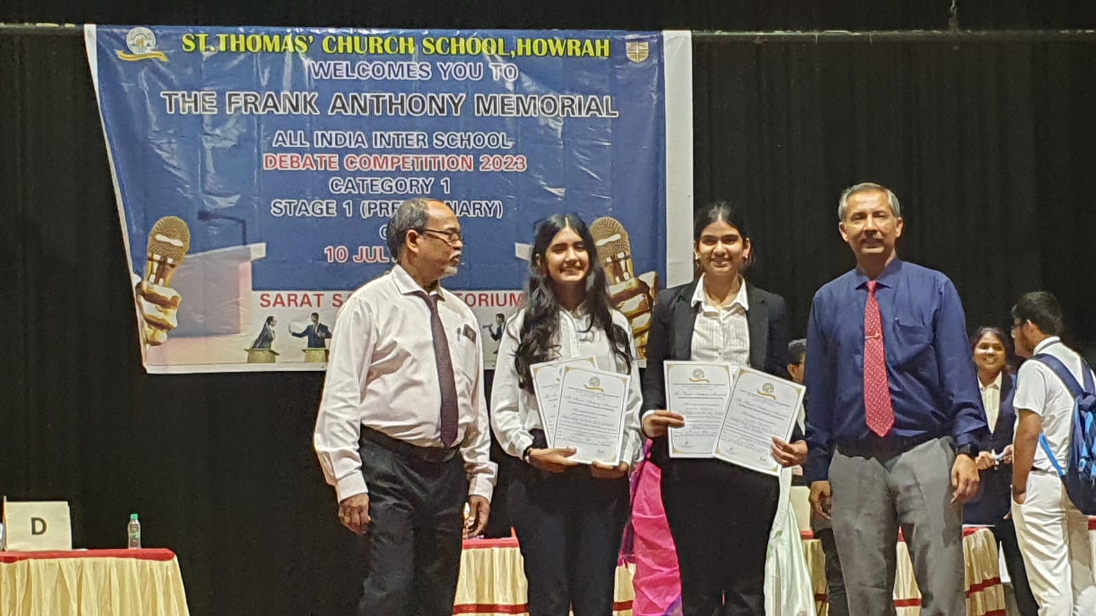 FRANK ANTHONY MEMORIAL ALL INDIA INTER-SCHOOL DEBATE COMPETITION 2023