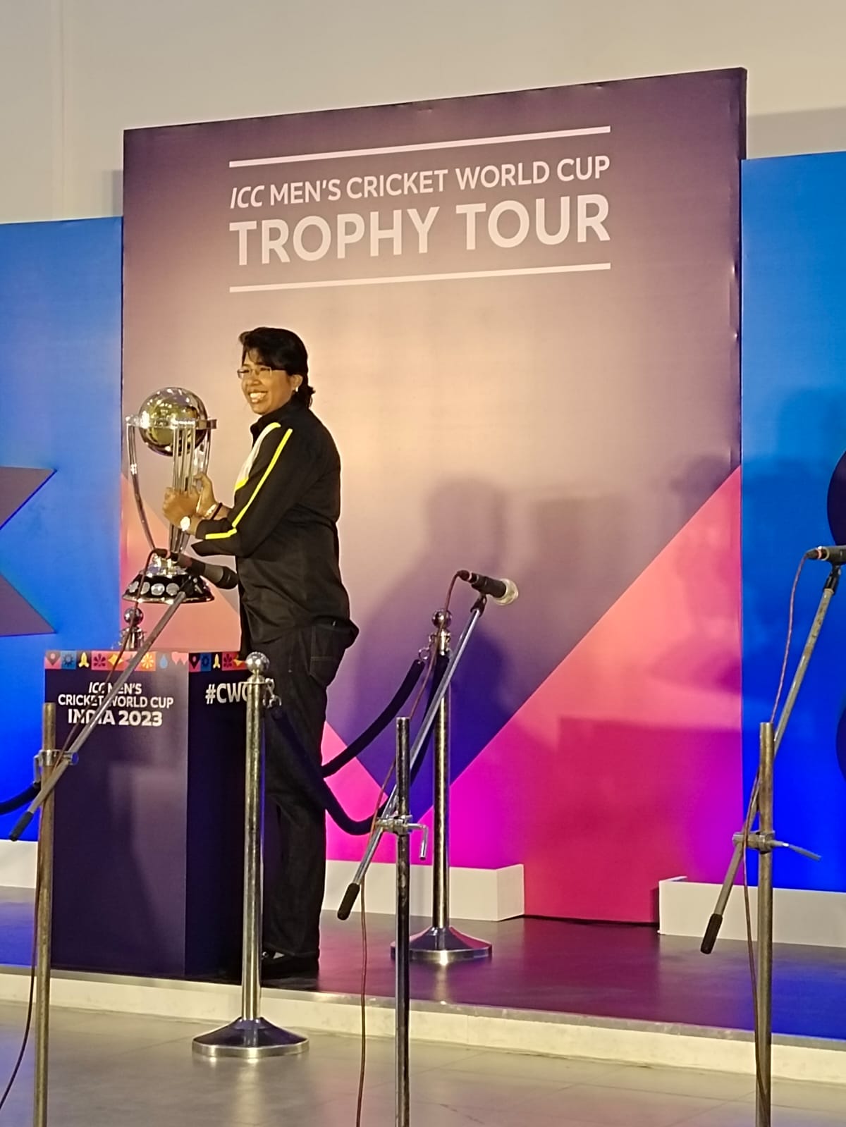 Visit by Jhulan Goswami and the World Cup Tour